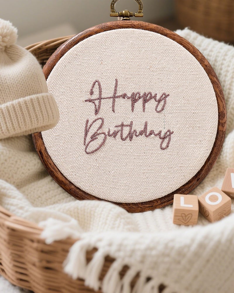 LIWOFLY Baby Monthly Milestone Markers Disc, Happy Birthday Decoration for Infant Room, Wooden Announcement Sign, Birthday Signs, Shower Gift, Reusable Photo Props (Small Brown Text) - Image 4